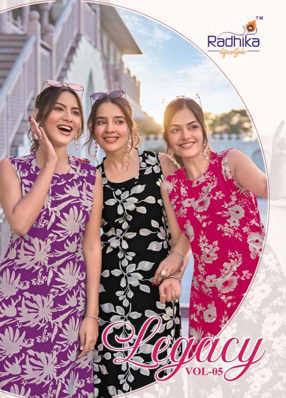 Radhika lifestyle legacy vol 5 coord set Kurti wholesale distributors